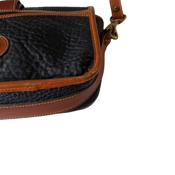 Dooney and Bourke All Weather Equestrian Crossbody Bag Navy Blue Vintage 90 EUC - Picture 5 of 15